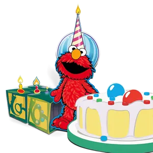 Elmo Birthday Party Themes Png 06132024 PNG image