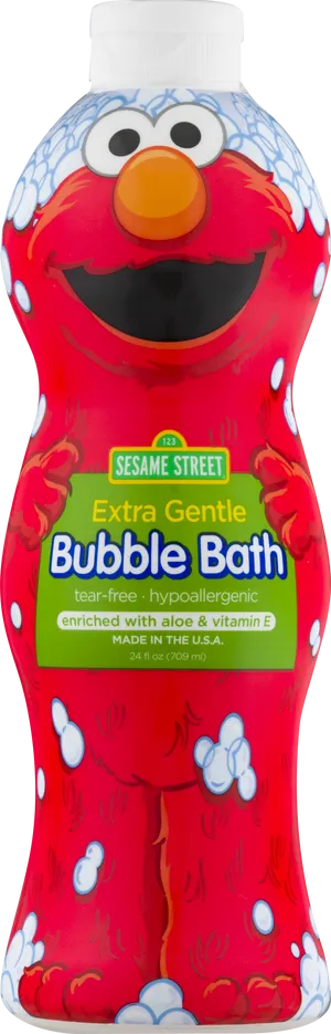 Elmo Bubble Bath Product PNG image