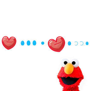 Elmo Face With Heart Eyes PNG 27