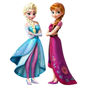 Elsa And Anna's Bond Of Sisters PNG 06272024 PNG