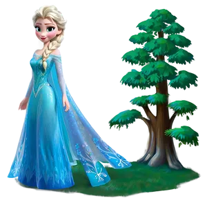Elsa And The Enchanted Forest Png 36 PNG image