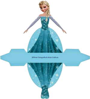 Elsa Frozen Character Cutout PNG