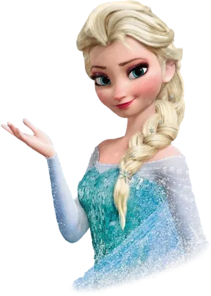 Elsa Frozen Character Pose PNG image