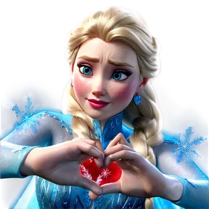 Elsa Frozen Heart Scene Png 15 PNG image