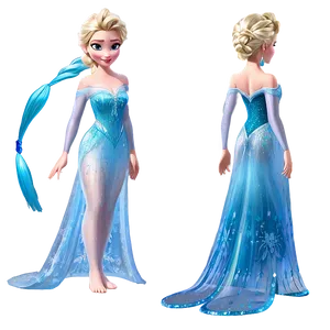 Elsa Ice Gown Transformation Png Fyf PNG image
