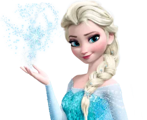 Elsa Magic Snowflake Frozen PNG image
