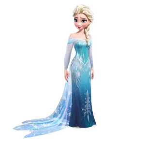 Elsa's Captivating Ice Gown PNG 98 PNG