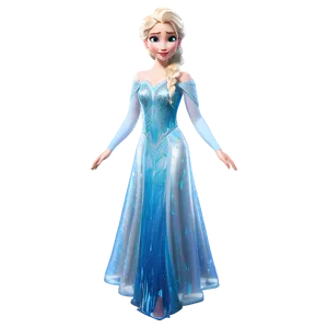 Elsa's Captivating Ice Gown PNG Kqu10 PNG