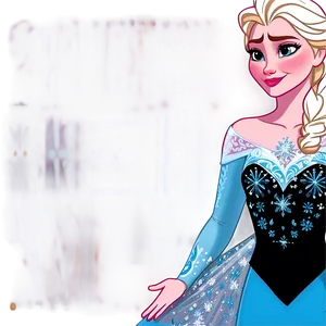 Elsa's Ice Dress Frozen PNG 06272024
