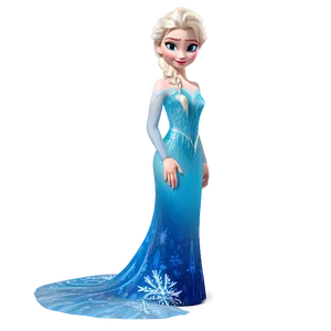 Elsa's Ice Dress Frozen PNG Etj67