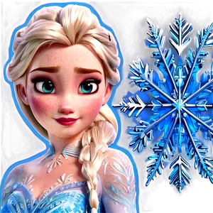 Elsa's Snowflake Magic Frozen PNG Uef