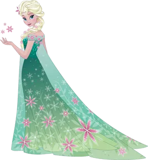 Elsa Spring Frost Magic PNG image