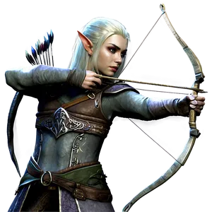 Elven Rogue Archer Png Brf PNG image