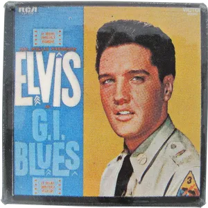 Elvis G I Blues Album Cover PNG image