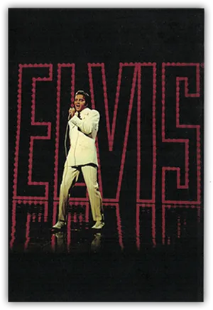Elvis Presley Performingon Stage PNG image
