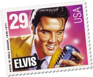 Elvis Presley U S A Stamp PNG image