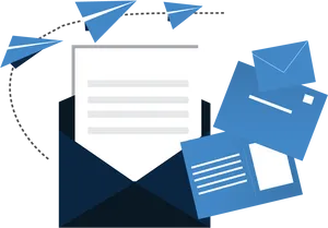 Email Communication Concept PNG image