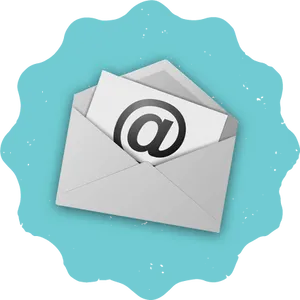 Email Envelope At Symbol Illustration PNG image