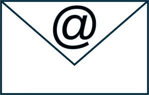 Email Envelope Icon Dark Background