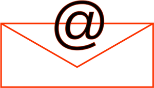 Email Icon At Symbol Outline PNG