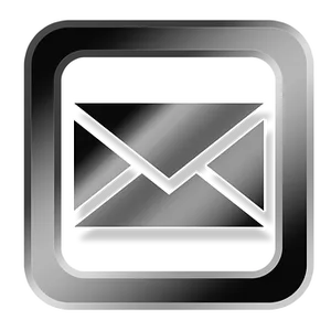 Email Icon Blackand Silver