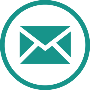 Email Icon Blue Background PNG image