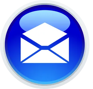 Email Icon Blueand White