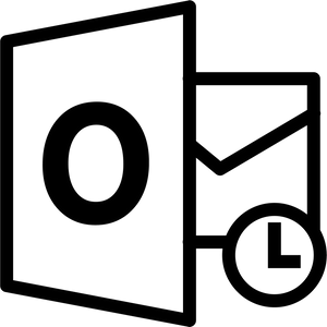 Email Icon Clock Overlay PNG