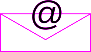 Email Icon Purple Outline PNG image
