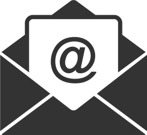 Email Icon White Background PNG
