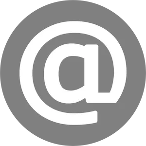 Email Icon Whiteon Dark Background PNG image