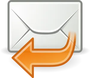 Email Iconwith Reply Arrow PNG image