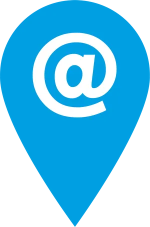 Email Location Pin Icon PNG image