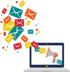 Email Marketing Campaign Illustration PNG
