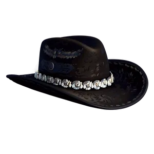 Embellished Black Cowboy Hat PNG Xwi99 PNG