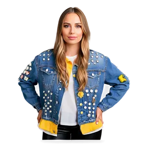 Embellished Denim Jacket Png 29 PNG image