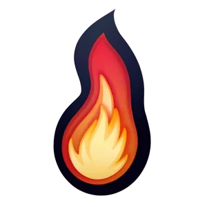 Ember Fire Emoji Illustration Png Bwk49 PNG image