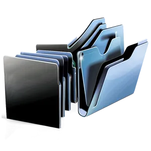 Embossed Black Folder Image PNG Krw PNG