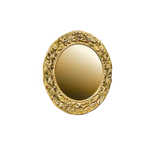 Embossed Gold Circle Frame Png Rqe PNG image