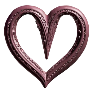 Embossed Heart Outline PNG Tsw63 PNG