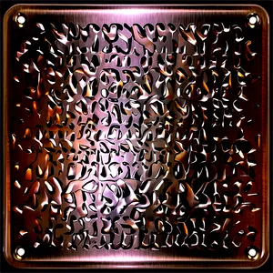 Embossed Metallic Plate PNG Sdh98