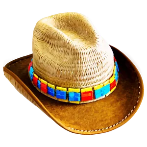 Embroidered Cowgirl Hat PNG 40