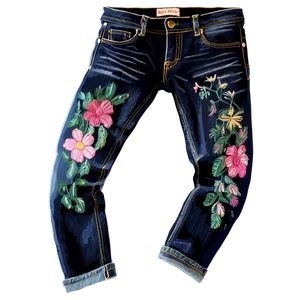 Embroidered Jean PNG 65