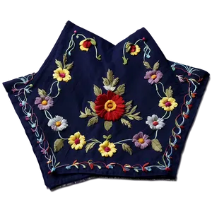 Embroidered Linen Napkin PNG 05252024 PNG