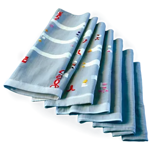 Embroidered Linen Napkin PNG Wmo99 PNG