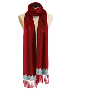 Embroidered Red Scarf PNG Fhy
