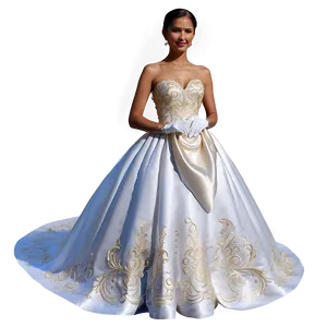 Embroidered Wedding Dresses PNG 06262024