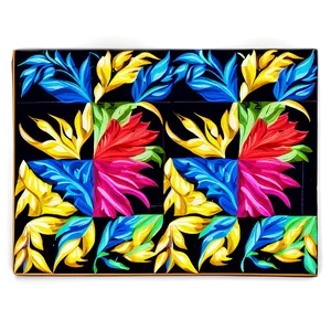 Embroidery Quilt Block PNG 14