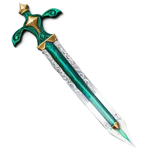 Emerald Dagger PNG 05252024