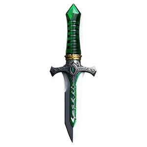 Emerald Dagger PNG 05252024 PNG